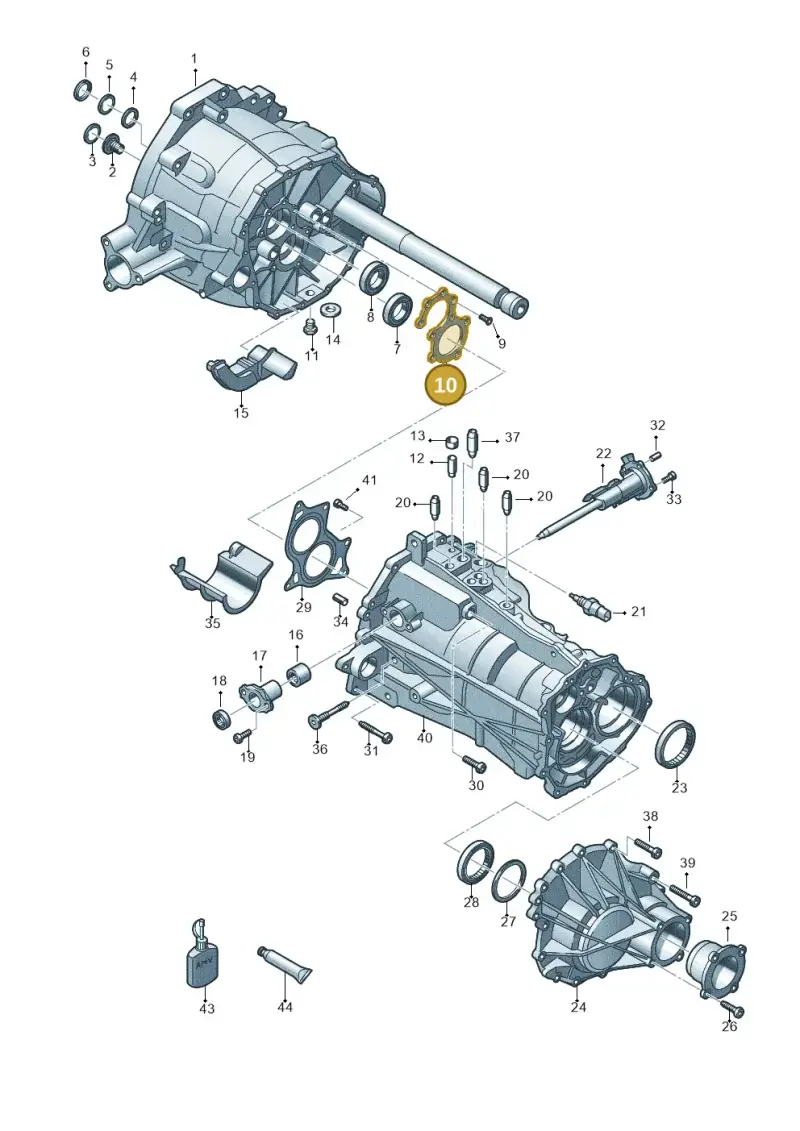 0B4301149 — Audi A5 Cabrio 2.0 (2008-2012) diagram 636301450, position 10