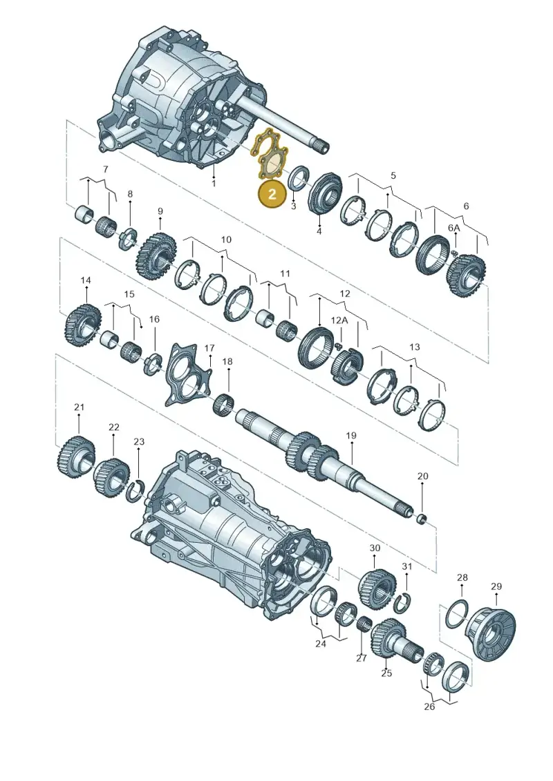 0B4301149 — Audi A5 Sportback (2011-2017) diagram 636311700, position 2