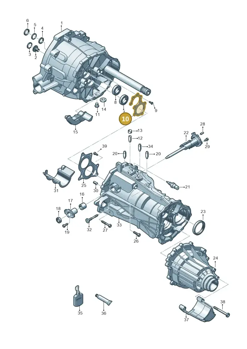 0B4301149 — Audi A5 Sportback (2011-2017) diagram 636301750, position 10
