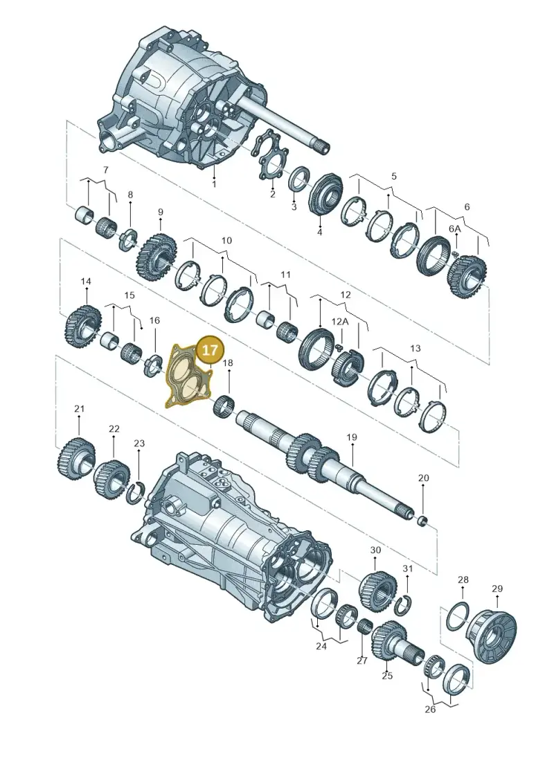 0B4301273 — Audi A5 Sportback (2011-2017) diagram 636311700, position 17