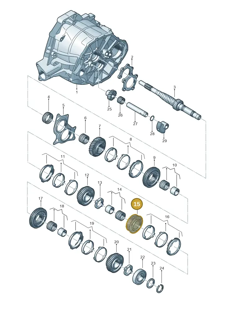 0B4311129A — Audi A5 Sportback (2011-2017) diagram 636311650, position 15