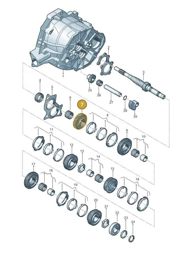 0B4311158A — Audi A5 Sportback (2011-2017) diagram 636311650, position 7