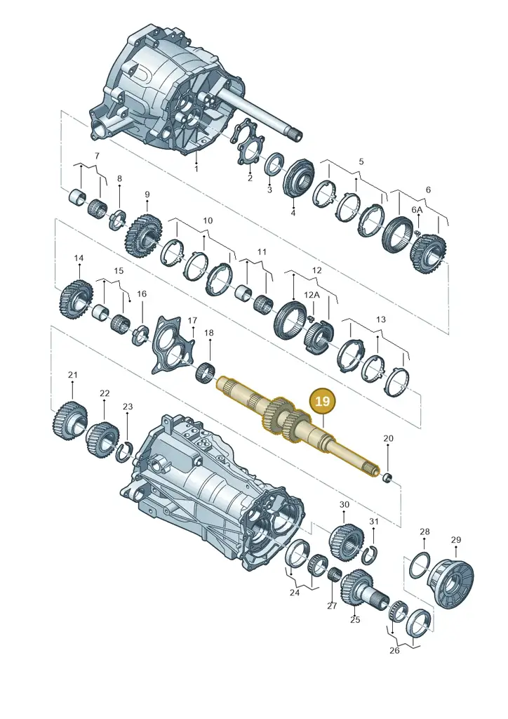 0B4311201C — Audi A5 Sportback (2011-2017) diagram 636311700, position 19