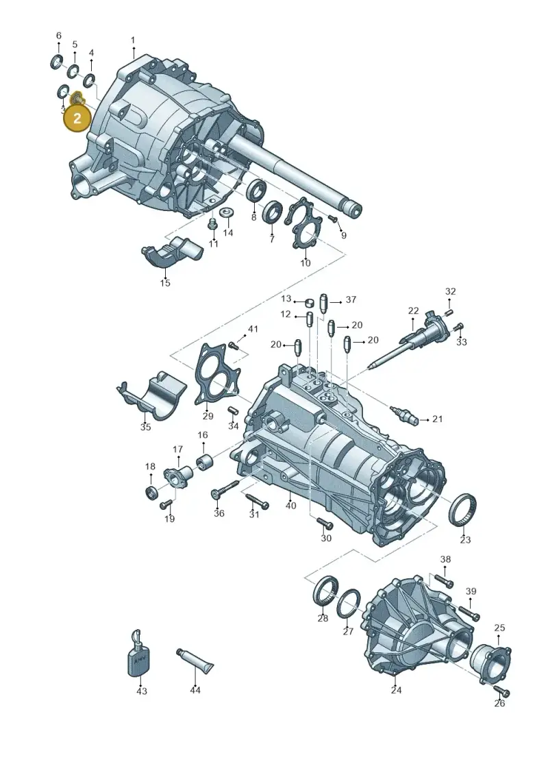 0B4311280 — Audi A5 Cabrio 2.0 (2008-2012) diagram 636301450, position 2