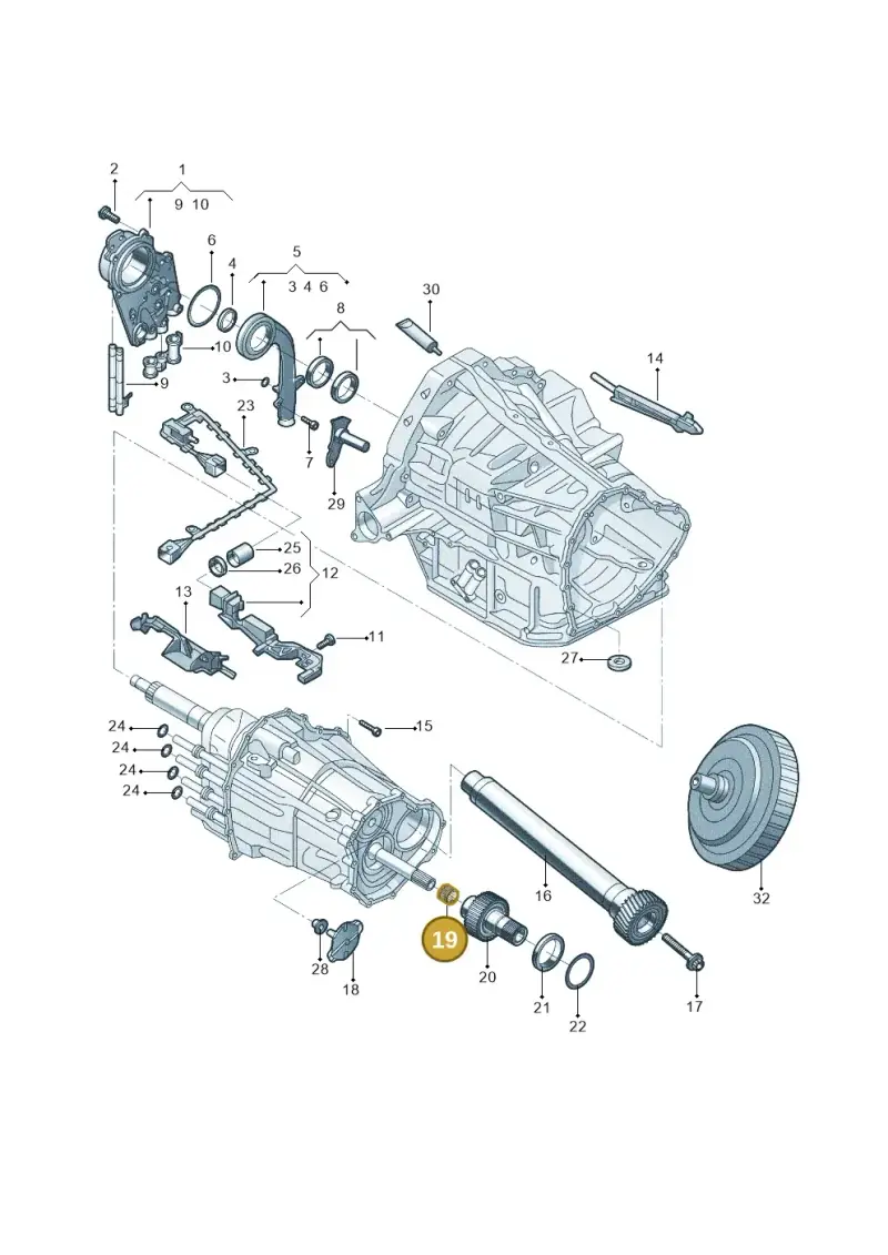 0B4409073 — Audi Q5 qu. 2.0 (2009-2018) diagram 687321070, position 19