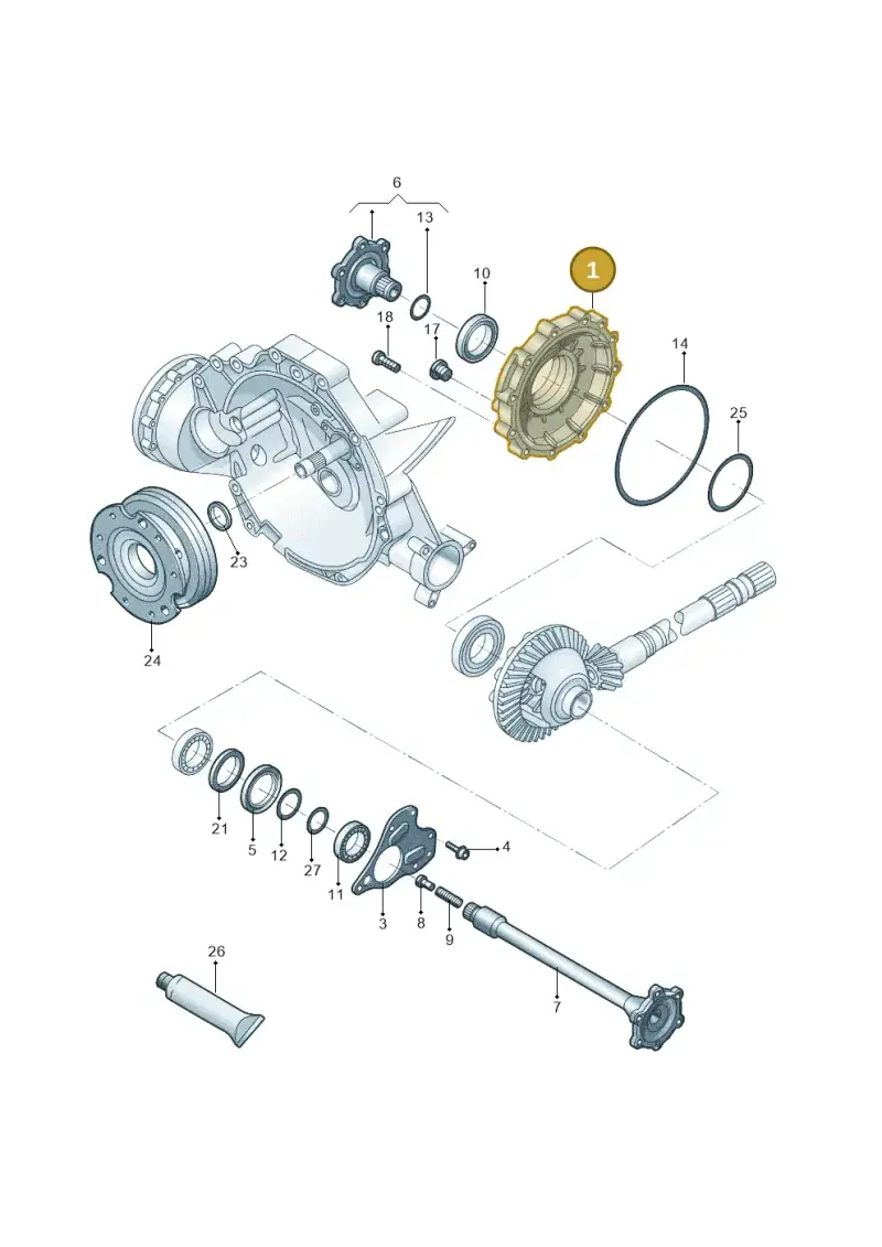 0B4409131G — Audi A4L 2.0 (2008-2012) diagram 669409010, position 1