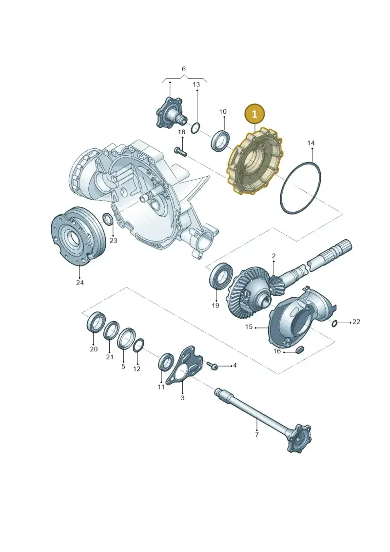 0B4409131G — Audi Q5 qu. 2.0 (2009-2018) diagram 687409055, position 1
