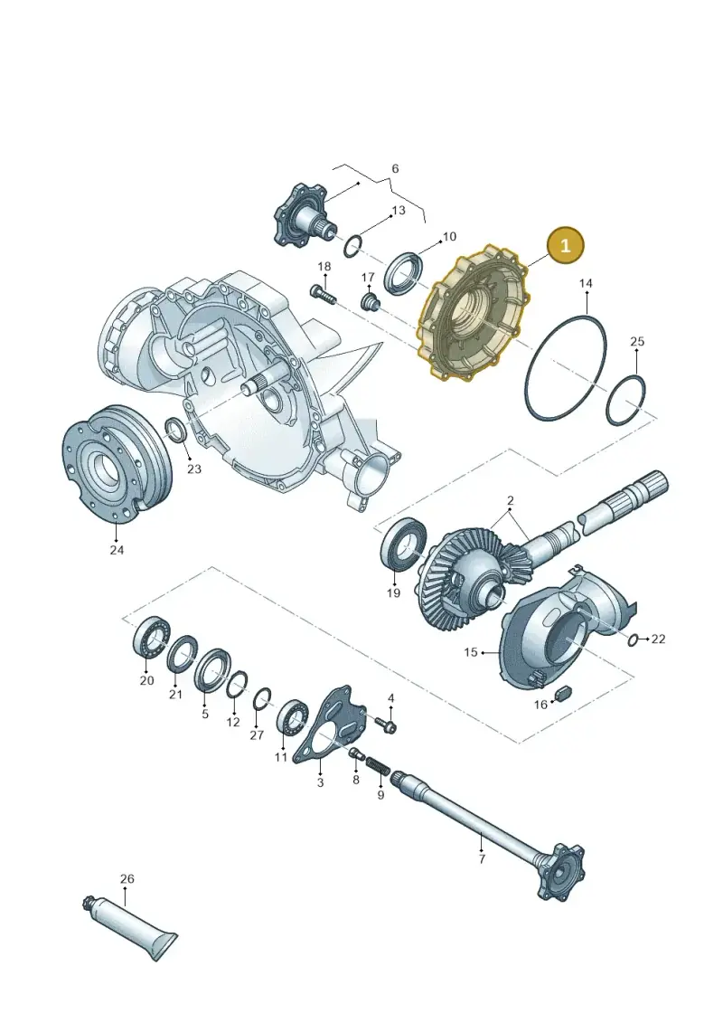 0B4409131G — Audi A5 Sportback (2011-2017) diagram 620409550, position 1