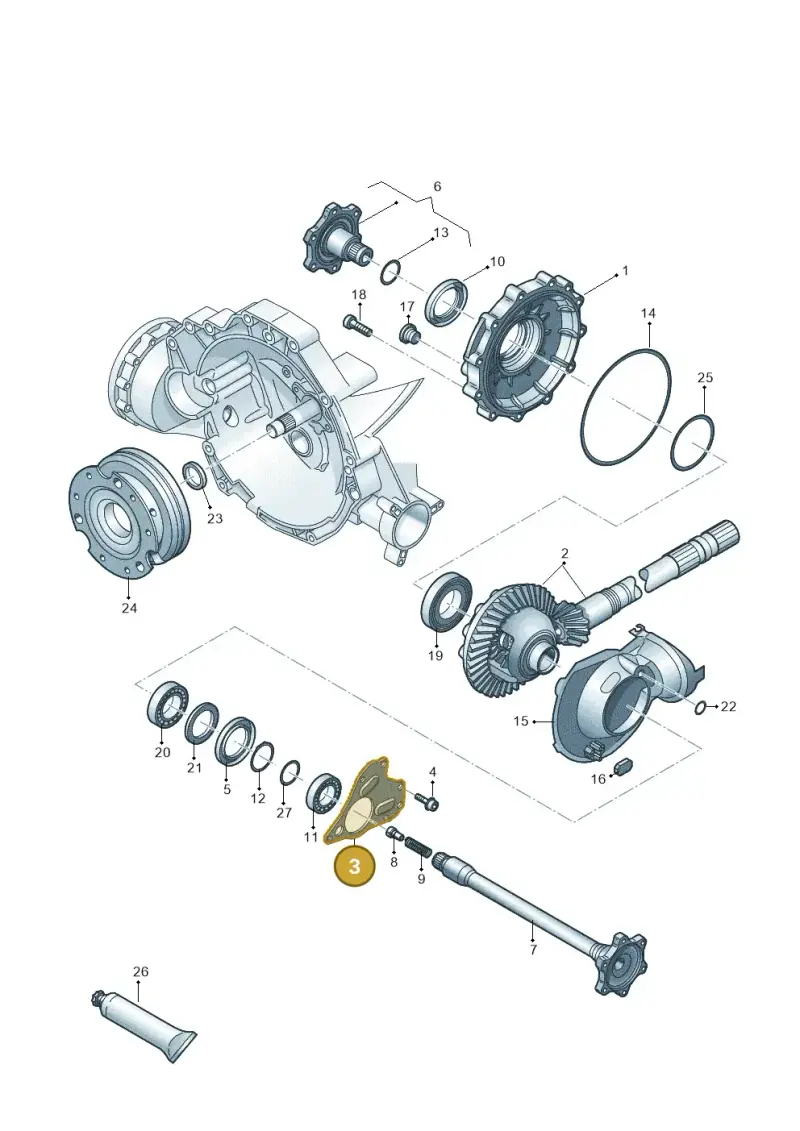 0B4409175E — Audi A7 Sportback (2014-2018) diagram 620409550, position 3