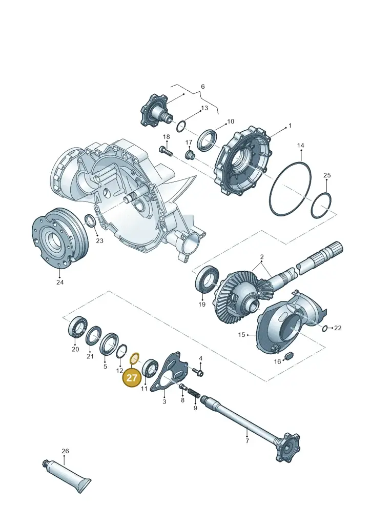 0B4409227 — Audi A7 Sportback (2014-2018) diagram 620409550, position 27