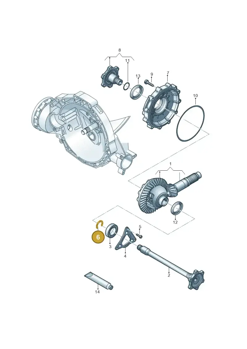 0B4409297 — Audi A6 2.0 (2018-) diagram 717409560, position 6