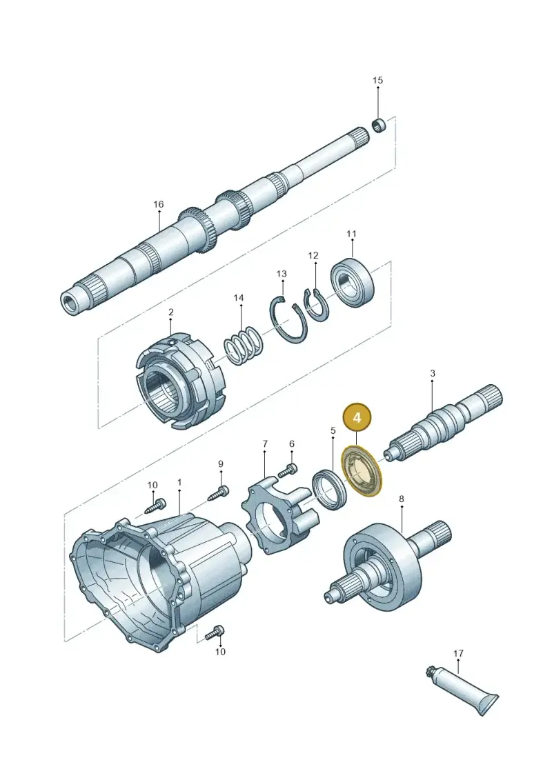 0B4409375 — Audi A7 Sportback (2014-2018) diagram 695409900, position 4