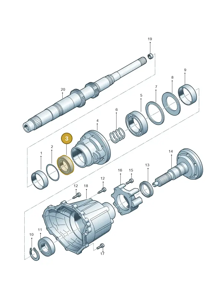 0B4409769A — Audi Q5 qu. 2.0 (2009-2018) diagram 647409800, position 3