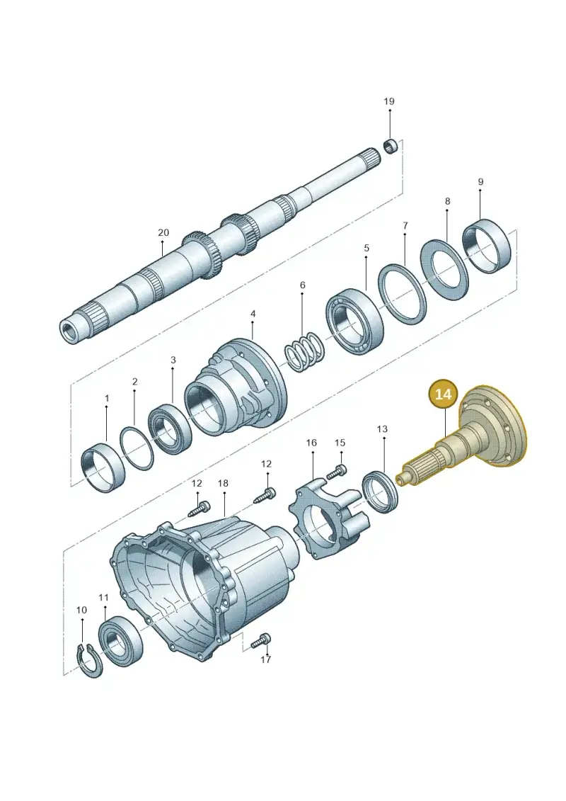 0B4409809C — Audi A4 Av. Allroad (2008-2016) diagram 647409800, position 14