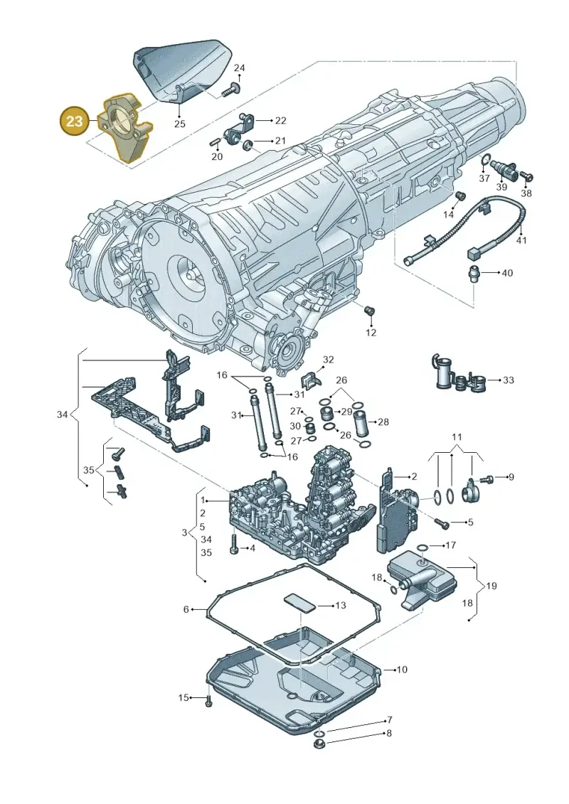 0B5301307A — Audi A4                08> (2007-) diagram 647325800, position 23