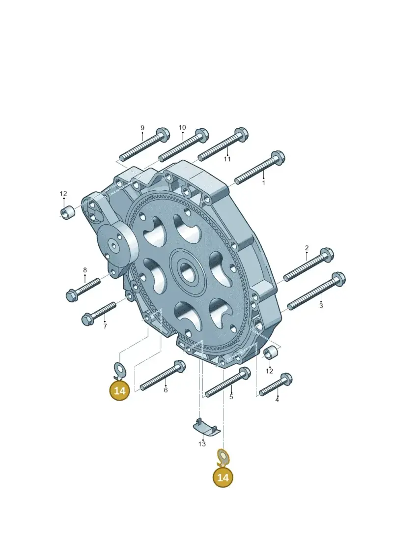 0B5301433 — Audi Q5 qu. 2.0 TDI (2008-2012) diagram 620300800, position 14