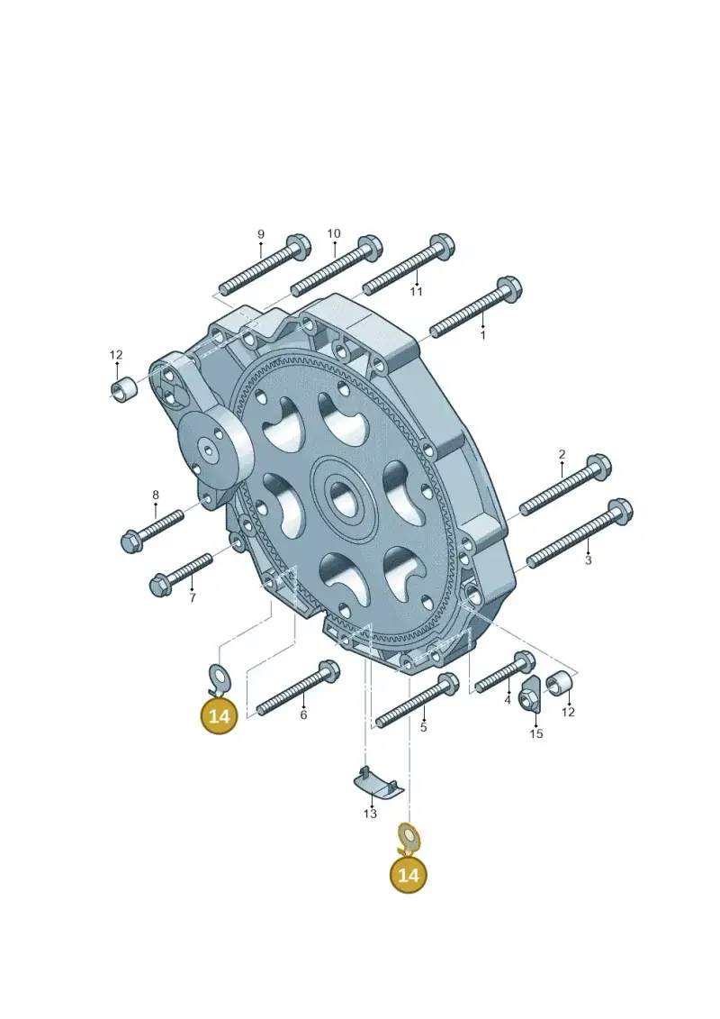 0B5301433 — Audi RS4 Av. qu. 4.2 (2012-2015) diagram 620300860, position 14