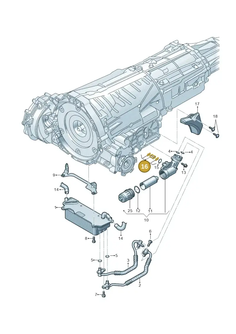0B5321473 — Audi A7 Sportback (2014-2018) diagram 711317500, position 16