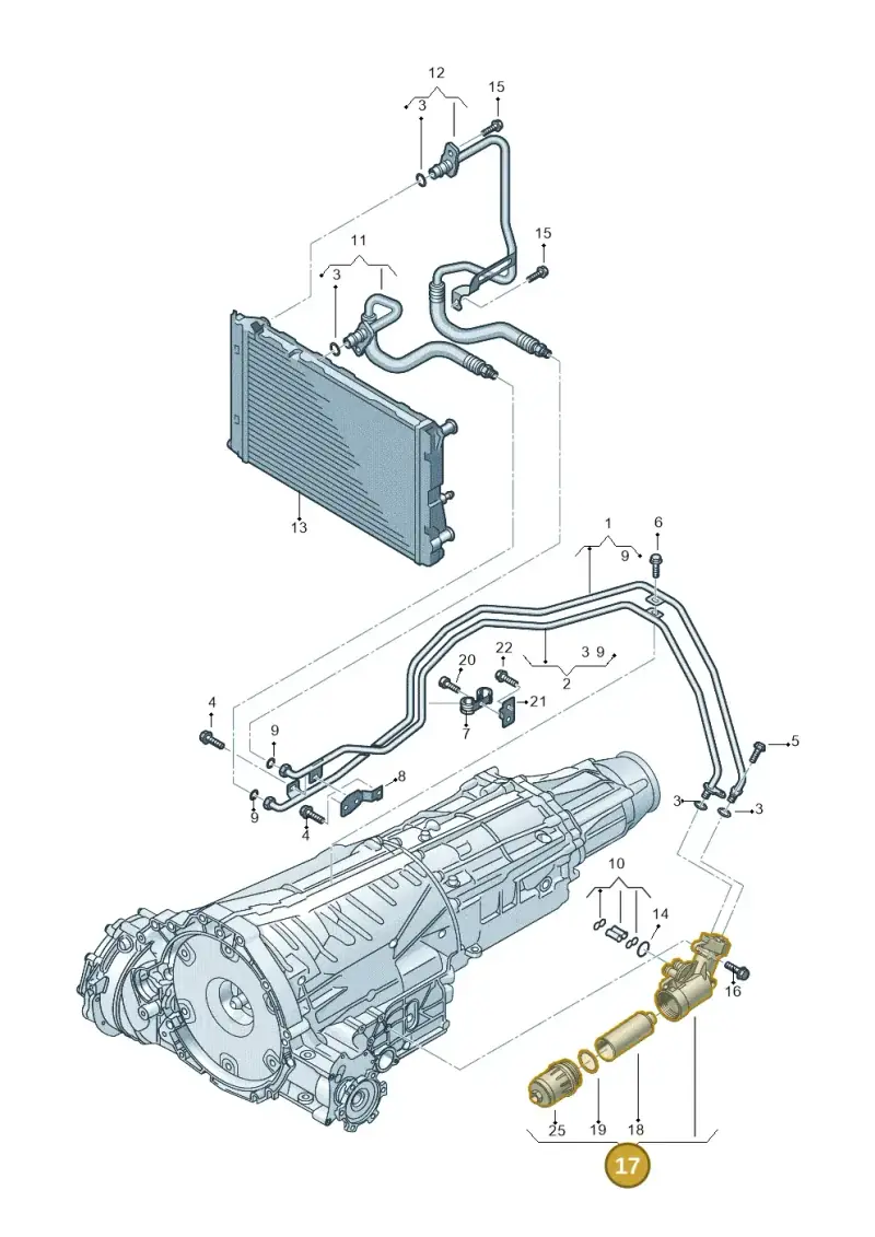 0B5325060C — Audi Q5 qu. 2.0 TDI (2012-2017) diagram 724317540, position 17