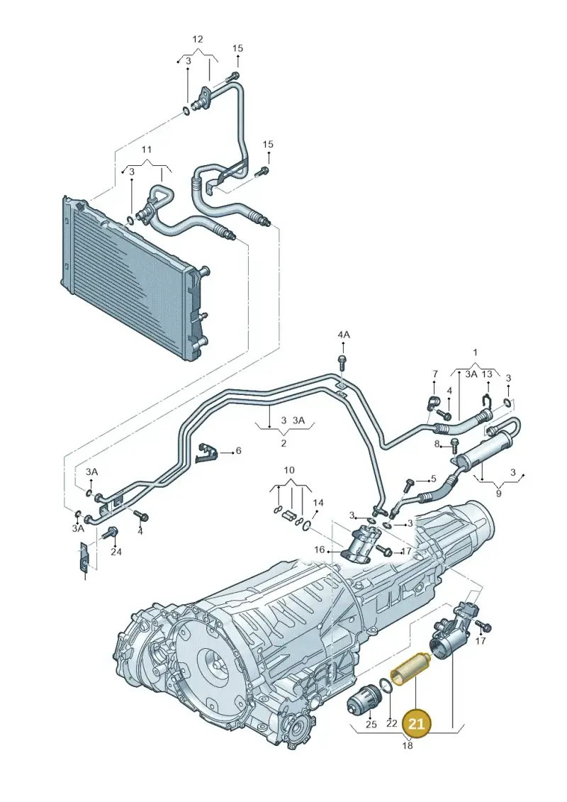 0B5325330A — Audi Q5 qu. 2.0 (2009-2018) diagram 647317550, position 21
