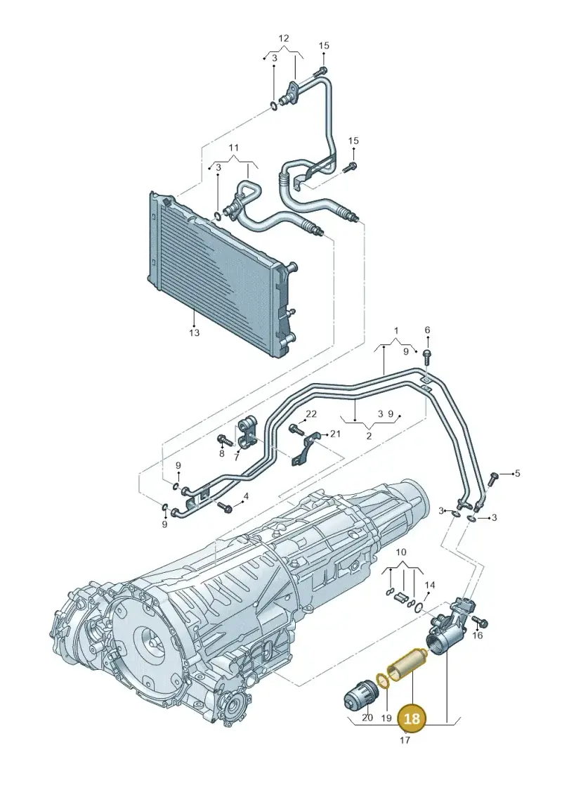 0B5325330A — Audi Q5 qu. 2.0 TDI (2012-2017) diagram 724317500, position 18
