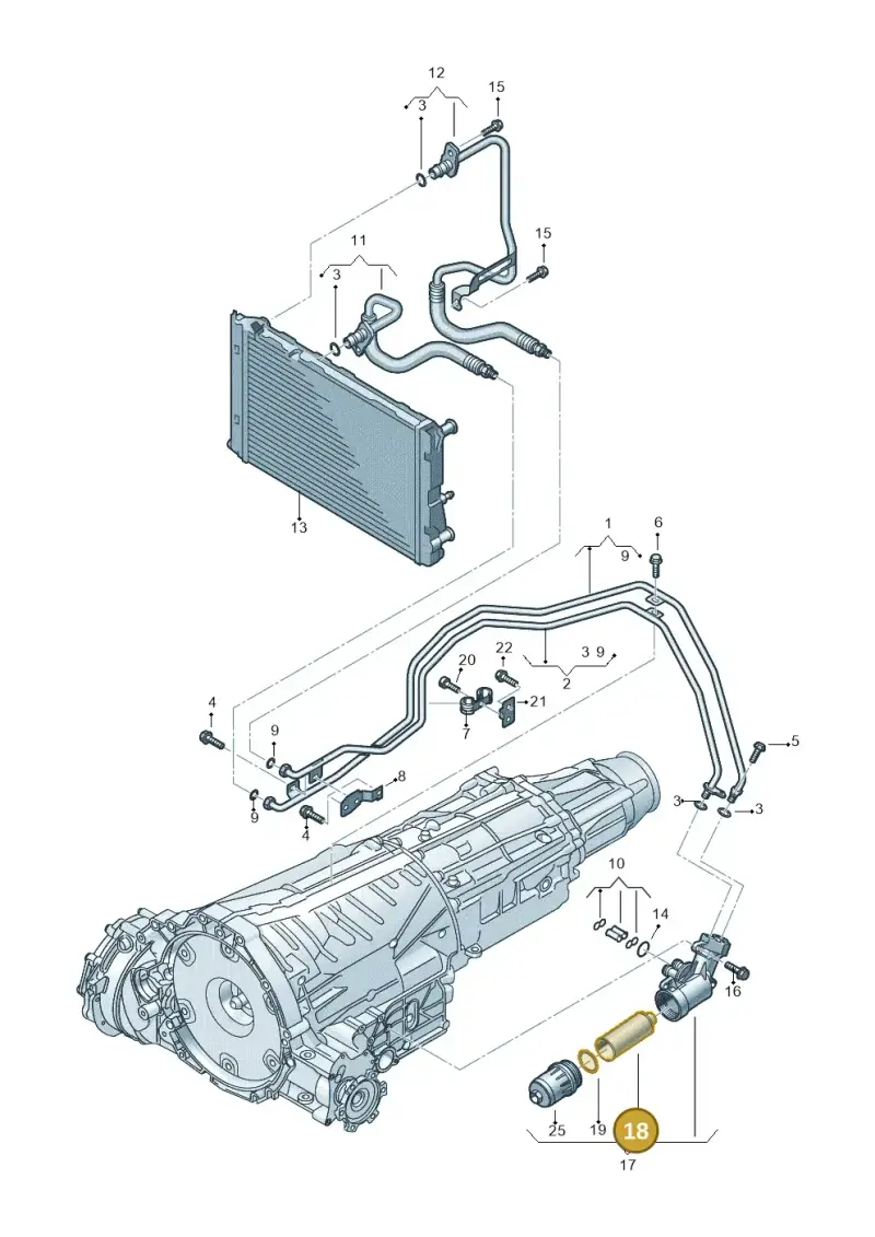 0B5325330A — Audi Q5 qu. 2.0 TDI (2012-2017) diagram 724317540, position 18
