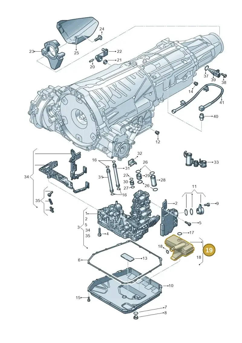 0B5325429E — Audi A7 Sportback (2014-2018) diagram 647325800, position 19