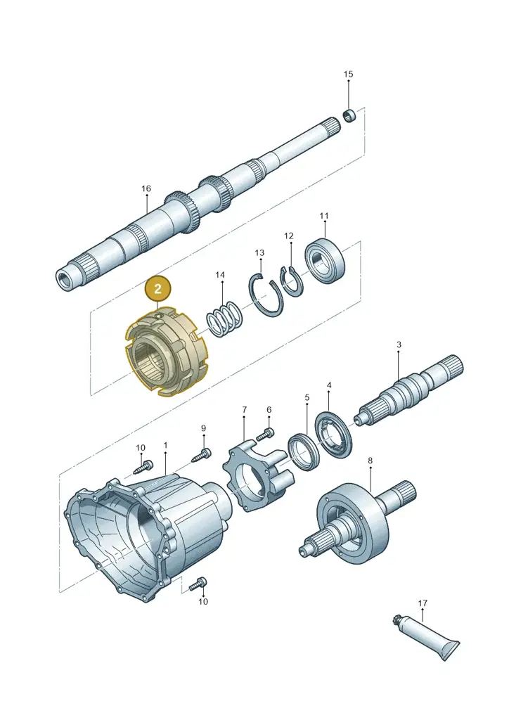 0B5409755J — Audi RS4 Av. qu. 4.2 (2012-2015) diagram 695409900, position 2