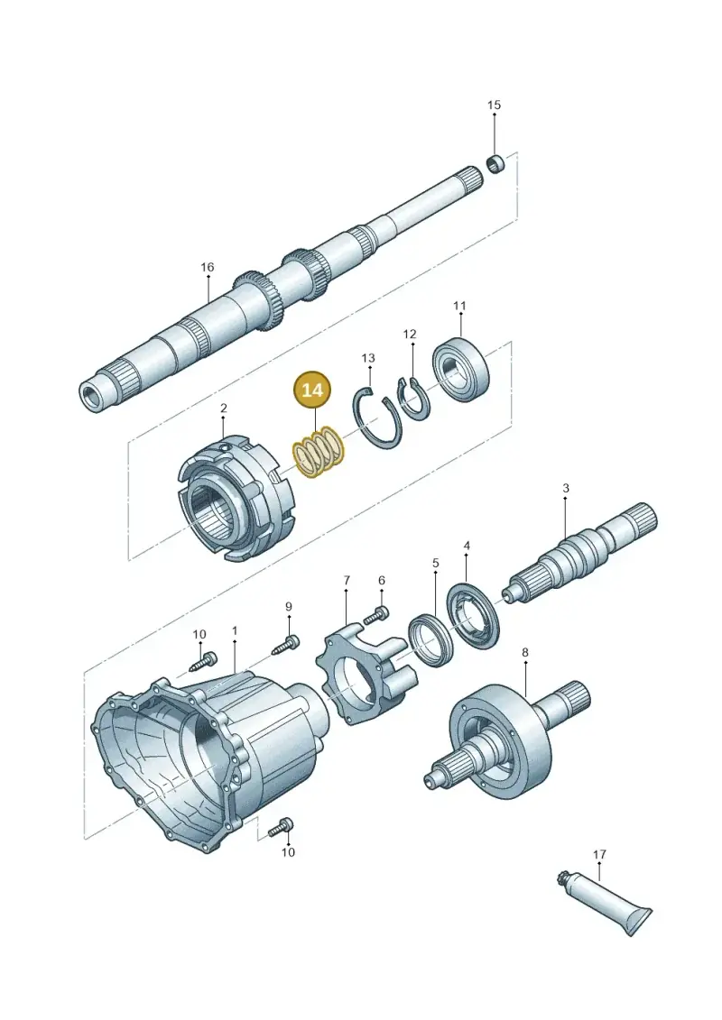 0B5409881 — Audi A7 Sportback (2014-2018) diagram 695409900, position 14