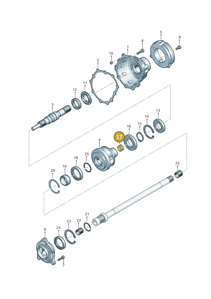 0B5409881 — Audi A5 Sportback (2016-2020) diagram 849409700, position 17