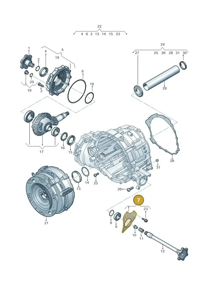 0B6409131A — Audi Q8 Quattro 3,0 (2018-) diagram 838409600, position 7