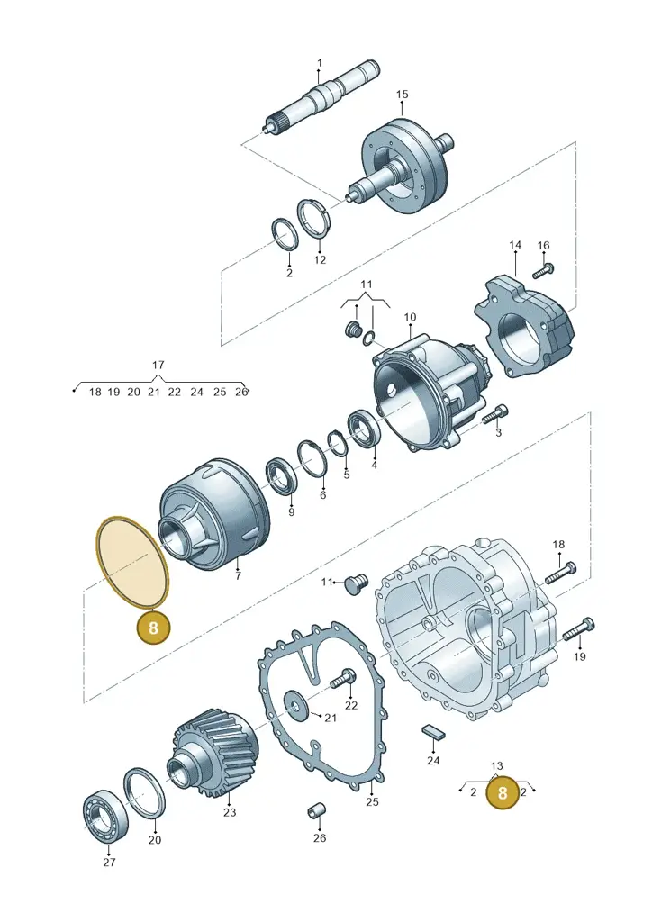 0B6409133 — Audi RS6 Avant (2019-) diagram 696409900, position 8