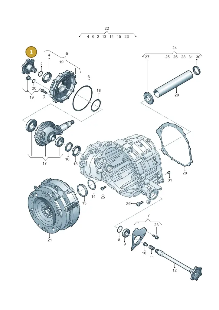 0B6409356A — Audi A8L qu. 3.0 TDI (2013-2018) diagram 838409600, position 1