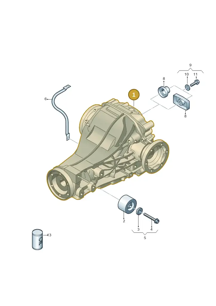 0BC500043M — Audi Q5 qu. 2.0 TDI (2012-2017) diagram 647500100, position 1
