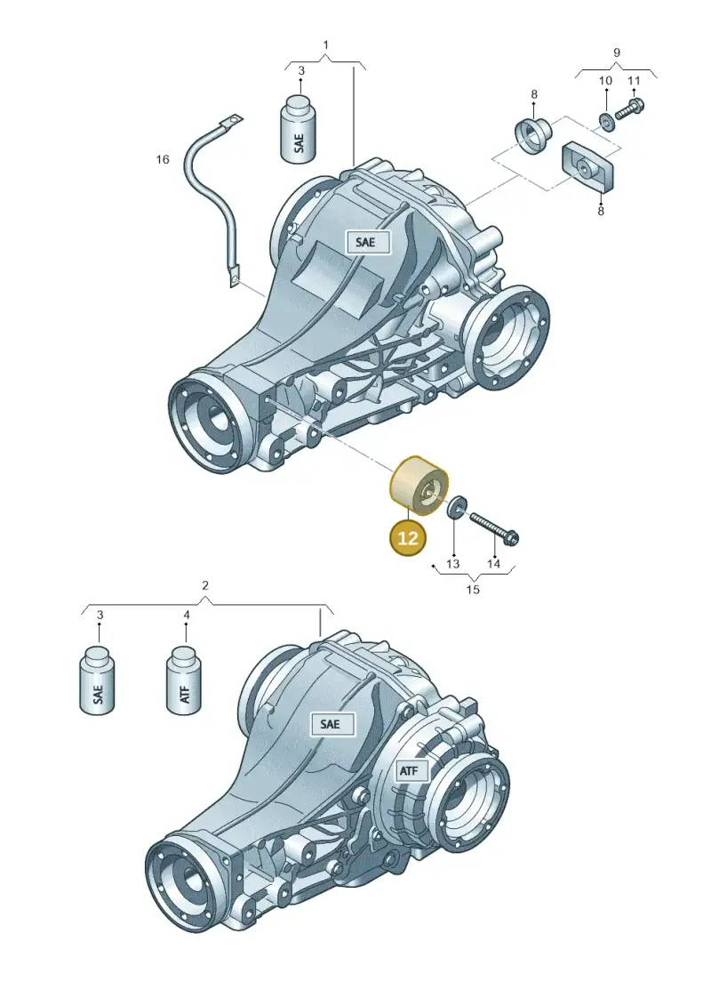 0BC525526D — Audi Q5 qu. 2.0 TDI (2012-2017) diagram 751500110, position 12