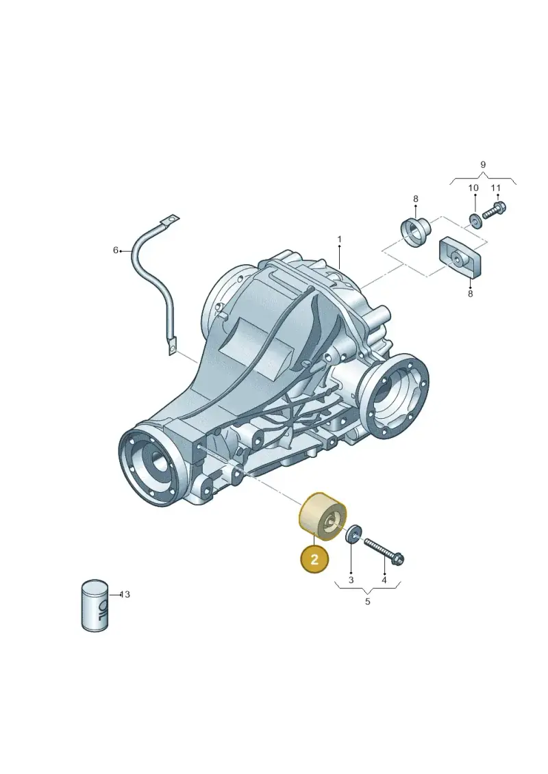 0BC525526D — Audi Q5 qu. 2.0 TDI (2012-2017) diagram 647500100, position 2