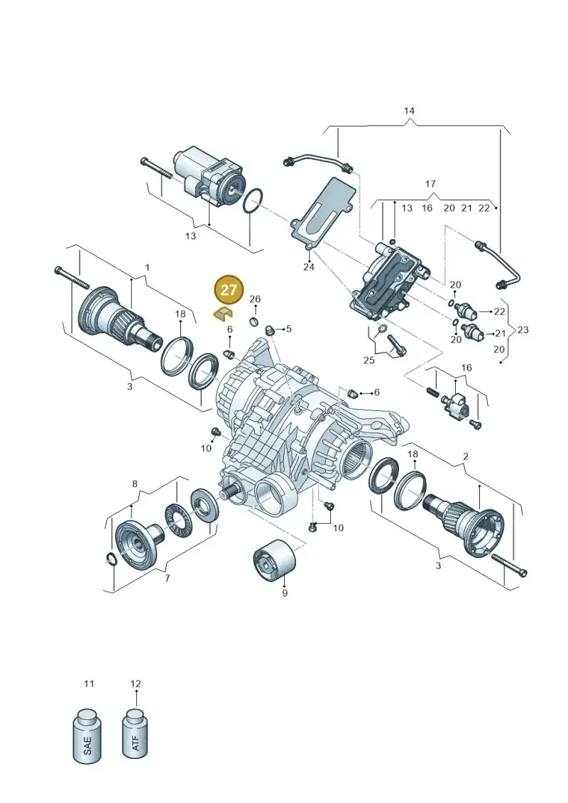 0BE525069 — Audi A5 Limousine (2024-2025) diagram 896525025, position 27