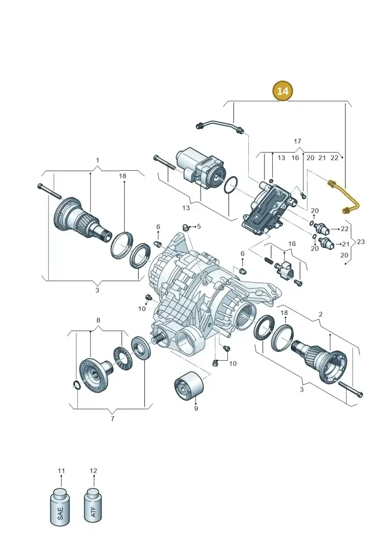 0BE598077 — Audi RS6 Avant (2019-) diagram 849500250, position 14