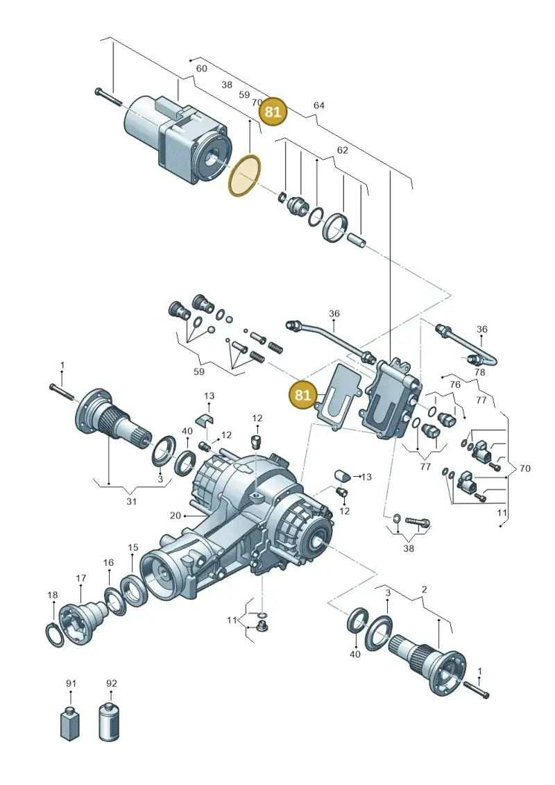 0BF525349 — Audi A7 Sportback (2014-2018) diagram 636525250, position 81