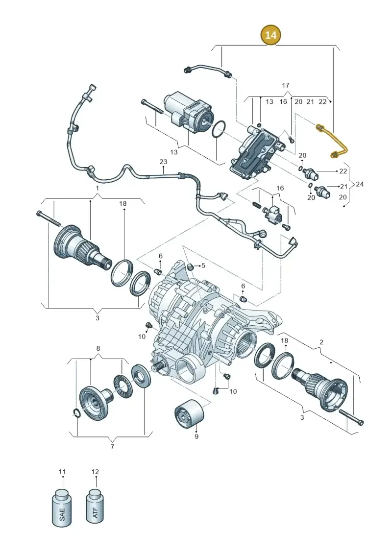 0BF598077 — Audi RS Q8 (2019-2025) diagram 859525032, position 14