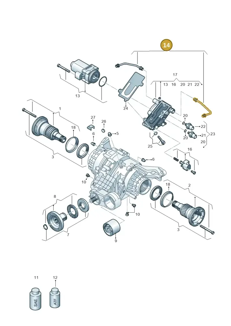 0BF598077 — Audi A5 Limousine (2024-2025) diagram 896525025, position 14