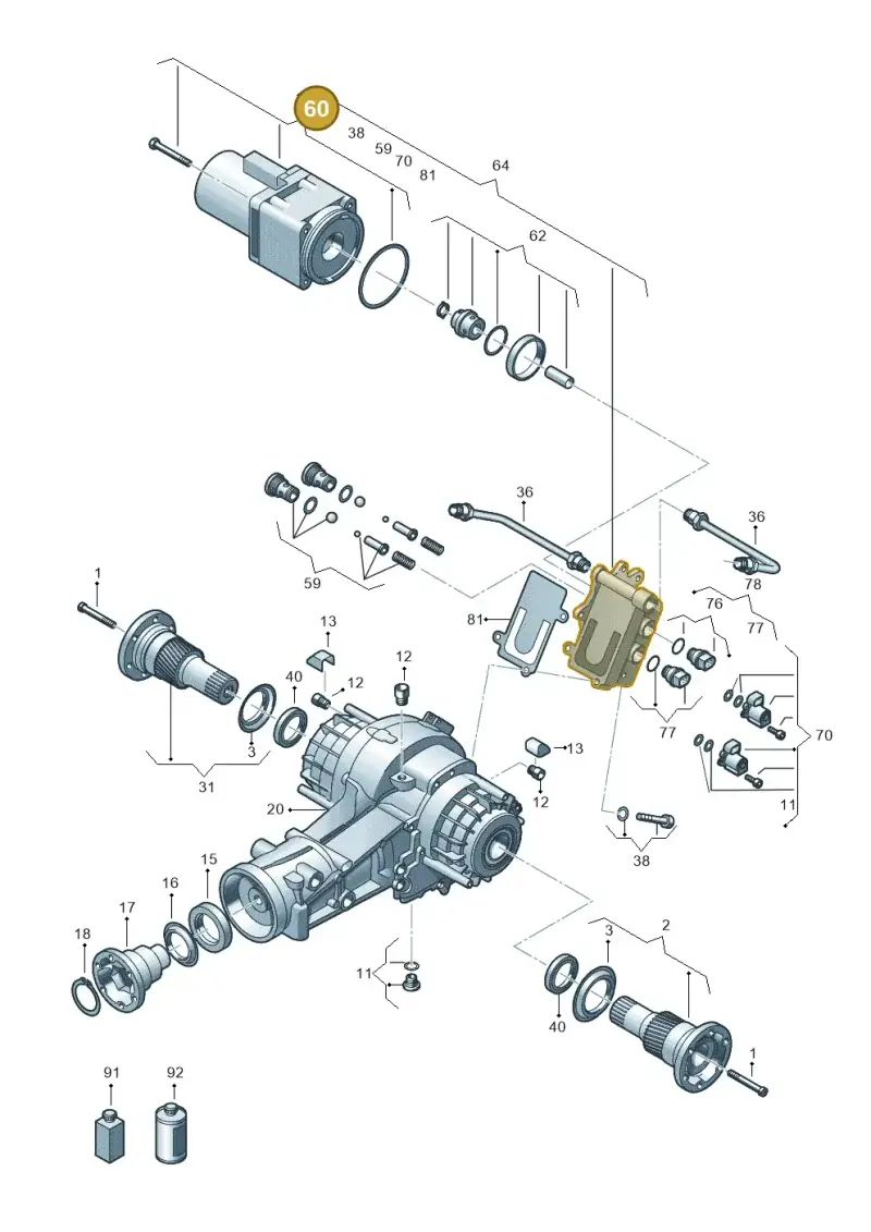 0BF598080 — Audi A7 Sportback (2014-2018) diagram 636525250, position 60