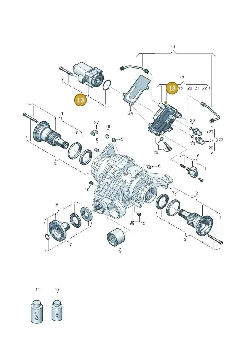 0BF598080 — Audi A5 Limousine (2024-2025) diagram 896525025, position 13
