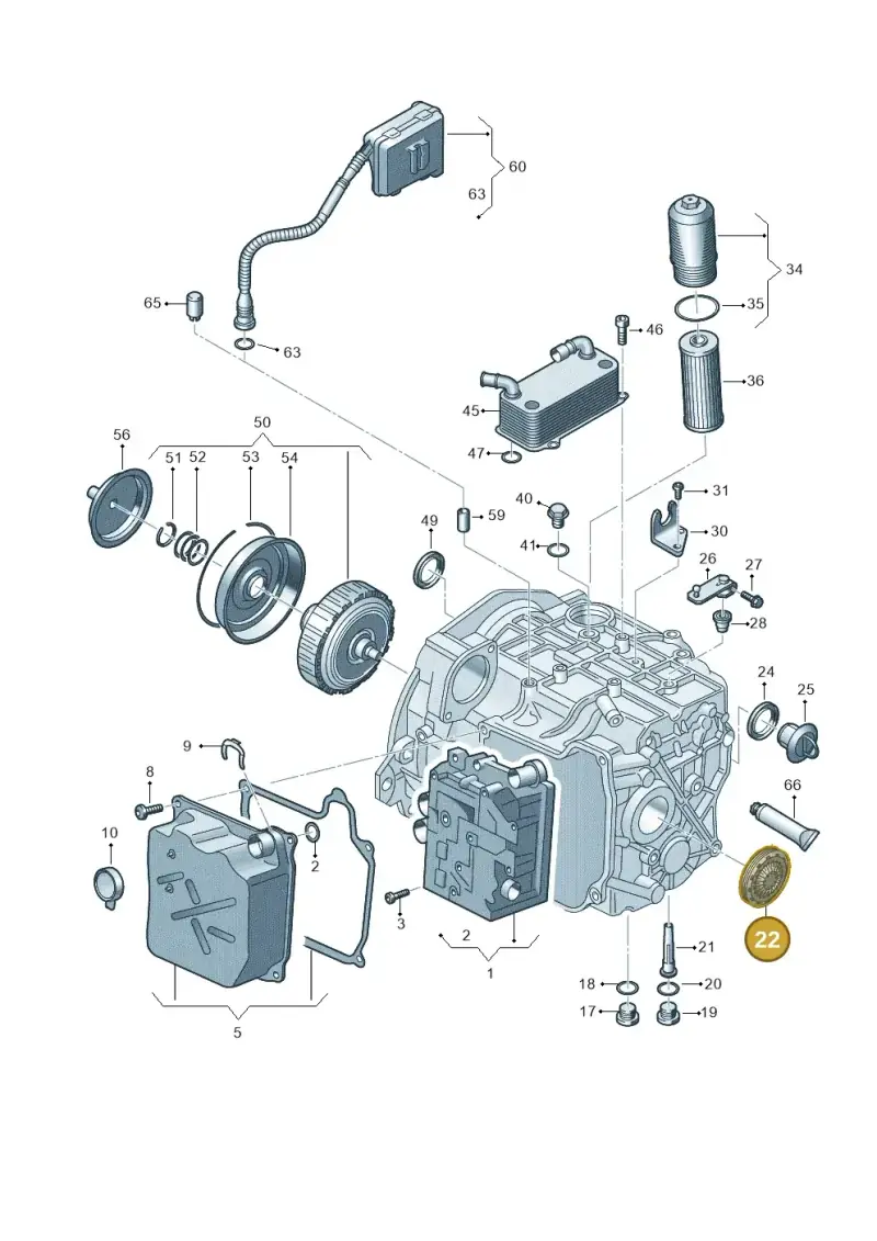 0BH301125E — Audi Q3 quattro (2018-2019) diagram 793321780, position 22