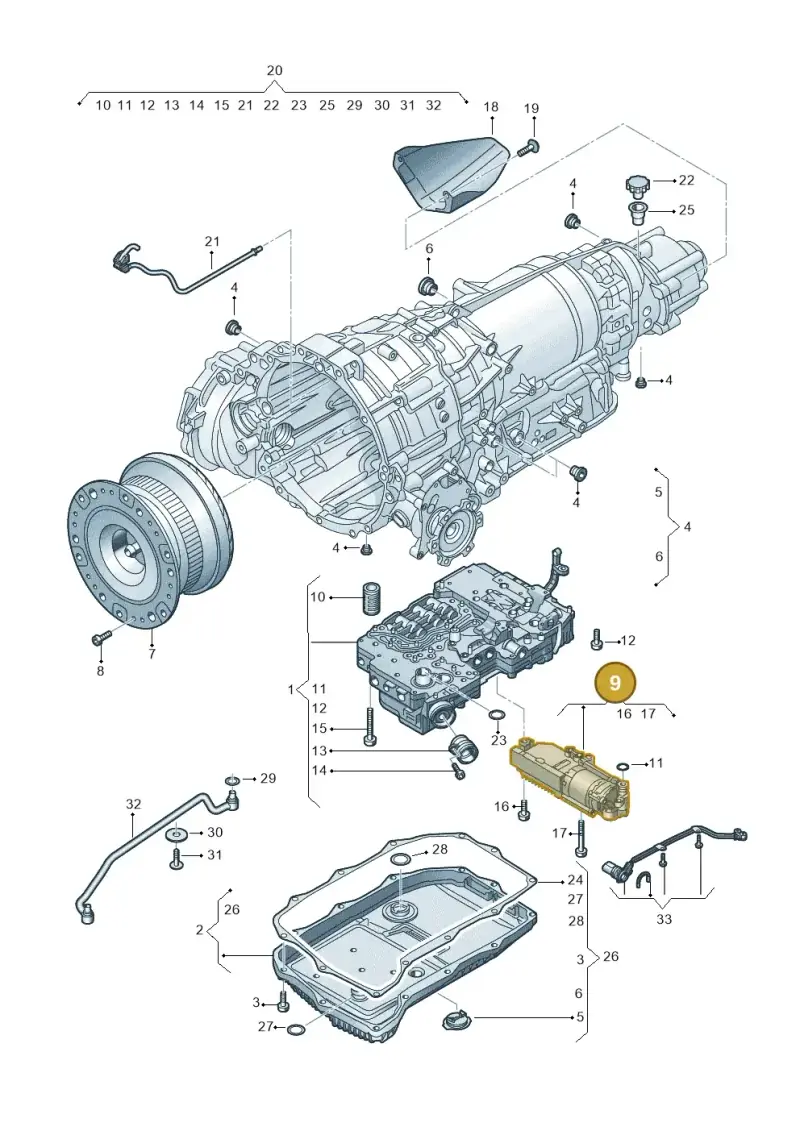 0BL325585 — Audi RS4 Avant (2017-) diagram 438325800, position 9