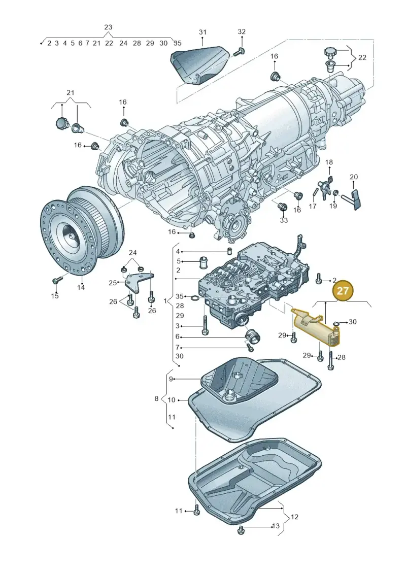 0BL325585 — Audi A7 Sportback (2014-2018) diagram 696325800, position 27