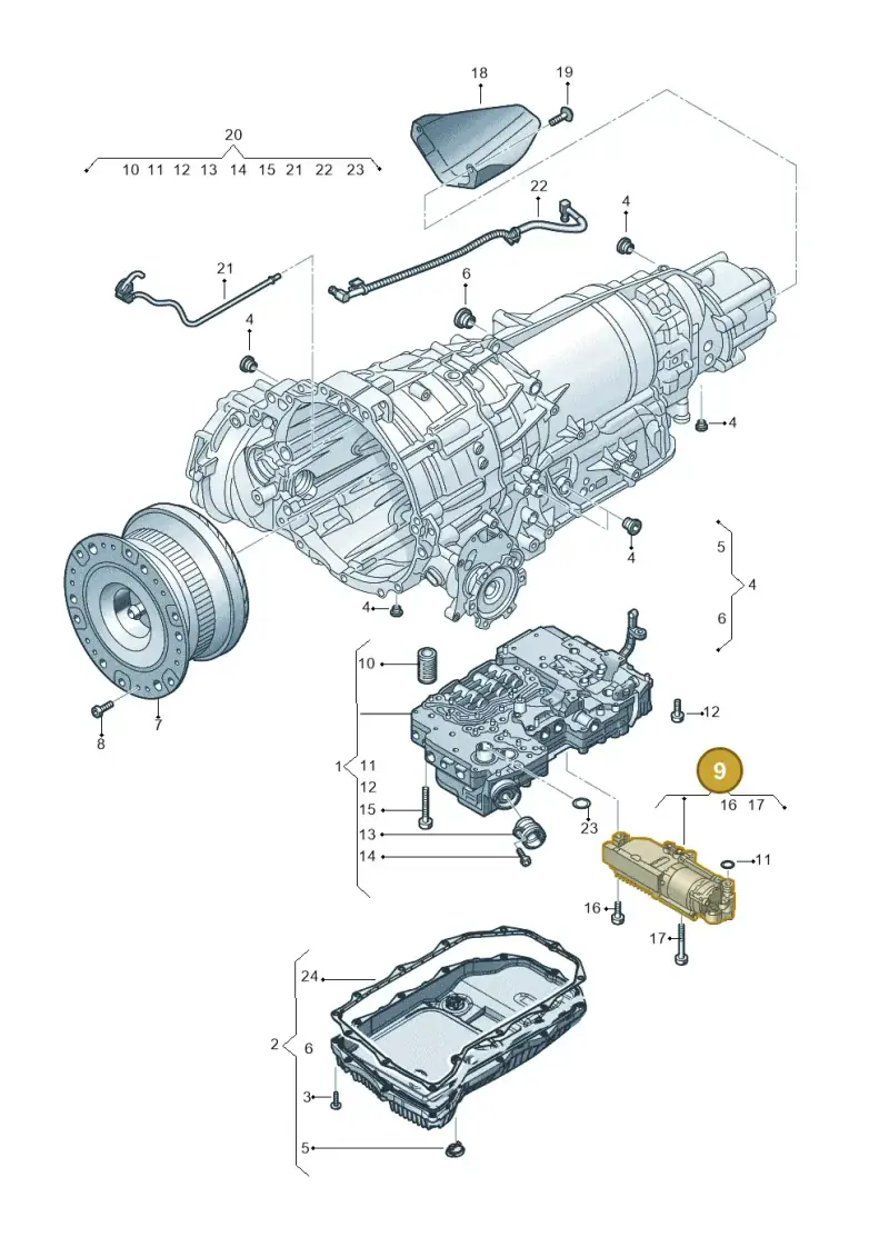 0BL325585 — Audi Q7 qu. 3.0 TDI (2015-2019) diagram 859325900, position 9
