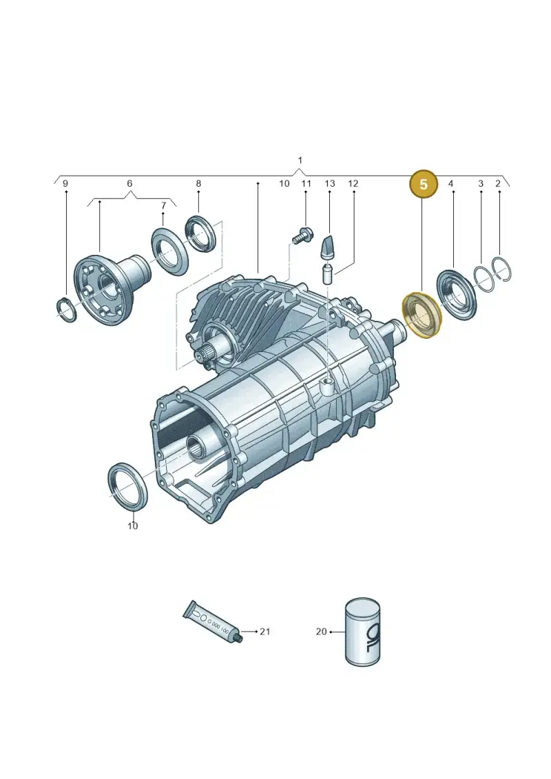 0BU321199 — Audi Q7 qu. 3.0 TDI (2009-2015) diagram 675341120, position 5