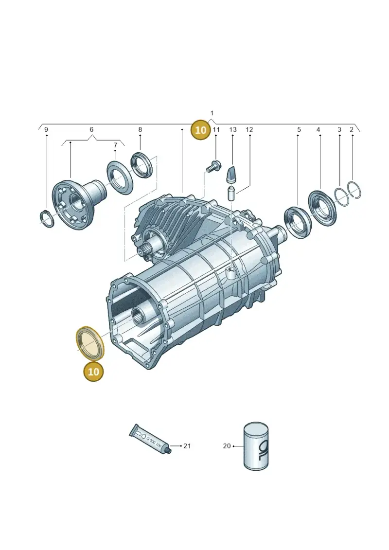 0BU321199B — Audi Q7 qu. 3.0 TDI (2009-2015) diagram 675341120, position 10