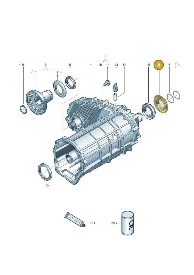 0BU409375 — Audi Q7 qu. 3.0 TDI (2009-2015) diagram 675341120, position 4